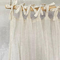 1pc Japanese Folk Wabi-sabi Style Crumpled Linen Texture Balcony/bedroom Voile Curtains