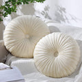 Round Seat Cushion Pumpkin Throw Pillows Solid