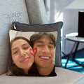 1pc Custom Photo Pillowcase For Home Decoration, Valentine's Day, Christmas, Breathable, Washable, Soft, Comfortable, Gift For Family, Pets, Mother's Day, Father's Day, Graduation, Wedding, Baby Shower Gift, Personalized Gift